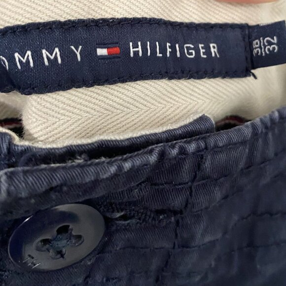 Tommy Hilfiger Navy Khakis Cargo Style Pants Men's 38x32 Work Casual Office - Picture 3 of 5
